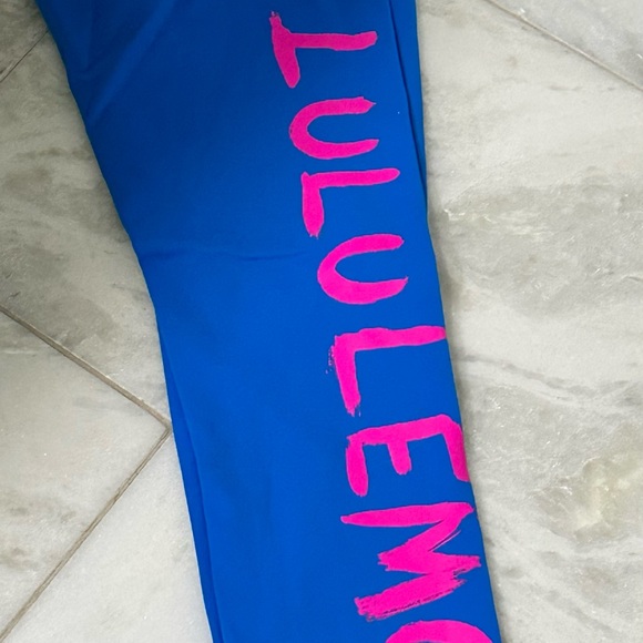 lululemon Pants - Lululemon Logo Leggings sz6